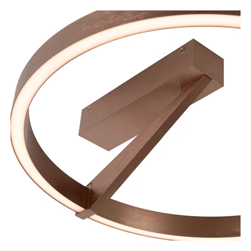 Lucide APPLAUSE - Flush ceiling light - Ø 40 cm - LED Dim. - CCT - 1x26W 2200K/4000K - Coffee | Premium - detail 1